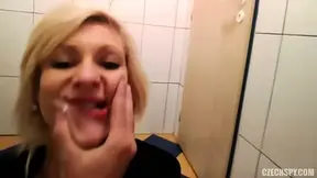 Czech chick gets spied on and hammered