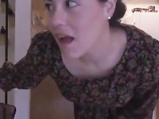 Mother masturbates in front of her step son