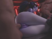 Widowmaker Threesome Anal 💜 [Overwatch Porn Animation]