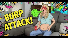 lady burping loudly