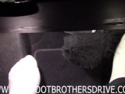 driving in socks in NYC