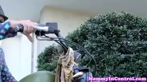 Busty latina stepmom cocksucking