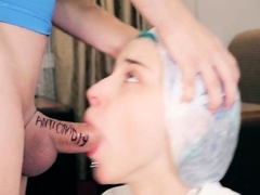 COVID Cure Blowjob - Amateur Teen Parody
