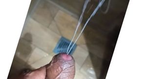 Slow-motion Huge cumshot