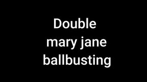 Double ballbusting mary jane