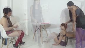 FART DOMINATION INTO THE CLASS BY SCARLET WHITE, ANITA P AND NICOLE ROMANOF CAM BY DANI FULL HD