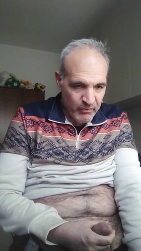 A Stepfather Teaches His Stepson to Masturbate His Teen Cock