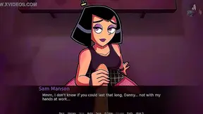 Goth Sam Seduces Danny with Hot Blowjob Creampie Facesit – Anime XXX