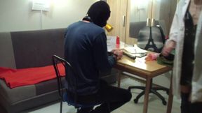 dirty lady interrogates a submissive man - femdom sex