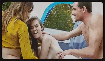 Wild Outdoor Foursome with Avery Moon and Samantha Hayes
