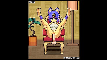 James Cabello Animations [ Parody Hentai Game PornPlay ] Ep.2 ankha footjob, android rough anal and watson creampie