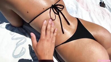 Picked Up Hot 18 Year Old Babe On The Beach - Fucked Her And Cum On Face