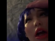 Asian Rubber Doll Blowjob