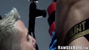 ”Slutty bottom Archer Croft is dildo banged & barebacked by hung Jordan Starr”