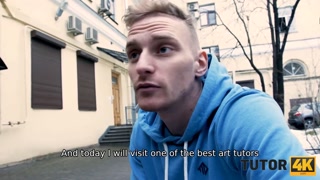 TUTOR4K. Art tutor receives genuine pleasure thanks to sex with student