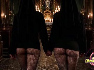 Lesbian Nuns AI Music Clip