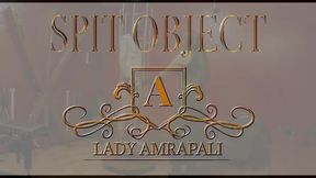 SPIT OBJECT Total lenghts 3:09 minutes  Spitting Slave Bdsm Anspucken Spucke  LADY AMRAPALI  Herrin Mistress Domina Femdom