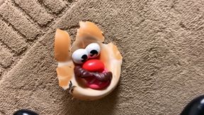 Destroying M. Potato Head &amp; spitting on him!