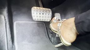 Sexy Stiletto Jewel Heels Domination on the Highway!