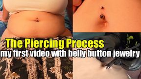 How I did a navel piercing! And also my first belly masturbation after that! (720p)