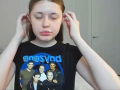 Cute blonde amateur webcam teen masturbating