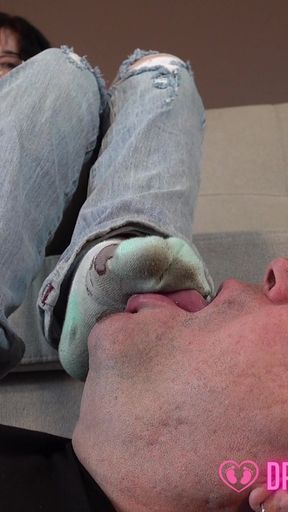 Bethany's Personal Footstool - (dreamgirls in Socks)