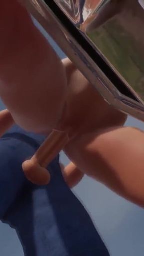 Girl Fucked on a Chevy Impala: 3D Porn