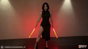 Sith Girl in Heels Secretly Fucks Jedi
