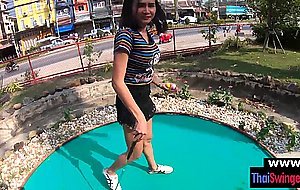 Celebrating with Noom my real amateur Thailand teen GF