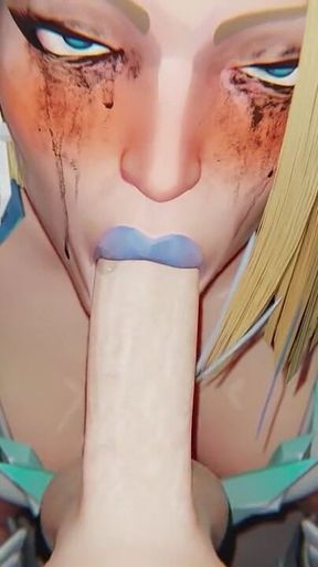 Marvel Rivals. Emma Frost Sloppy Blowjob 3D Animation
