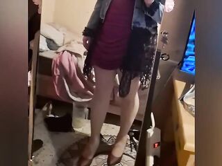 Stud wearing hose and red heels