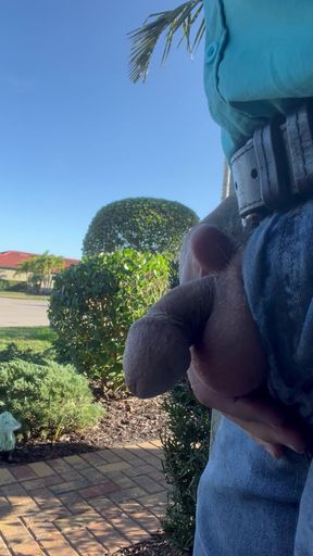 Exposing My Penis In the Driveway