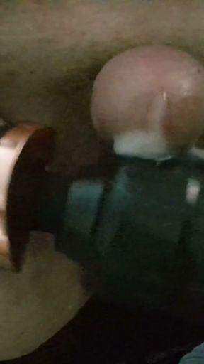 Wand Wank with full Climax. Masturbatory Orgasm. Vibrator. Solo.   Clip 1