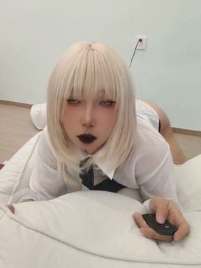 Sexiest Chinese Ladyboy Won't Be Satisfied With Small Cock,She Takes a Real Pleasure On BBC