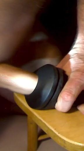 The Cock Wants to Feel the Tight Rubber Sleeve, and Cum From It!