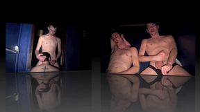 Seyx Arba rucking a boy in sauna