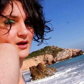 Spanish Slut Get Anal Fuck Outdoor At The Beach