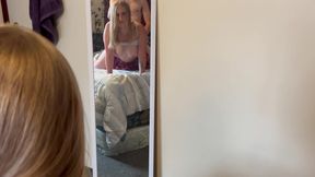 Blonde Girl Gets Her Pussy Covered in Cum