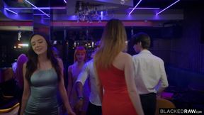 BLACKEDRAW Naughty Besties Dolly Dyson And Catherine Knight Get Fucked Hard In Late Night BBC Foursome