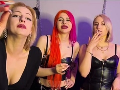 Watch redheaded bound hoe suck dick in fetish threesome
