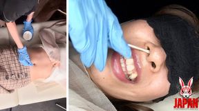 Bellybutton Tongue & Suction Test — Can Wakana Mashiro control her sensitive navel under Mistress Akari Aizawa’s clinical teasing? (Part 2)