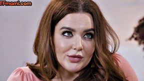Curvy DTF stepmom in stockings IR riding BBC