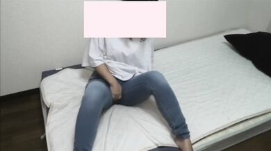 Wet Denim Ruin Fresh Jeans From Solo Japanese Amateur Oナニー Session