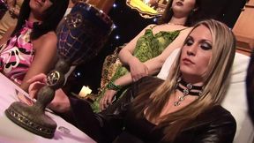 Halloween party turns into wild orgie with a nailing group fuck