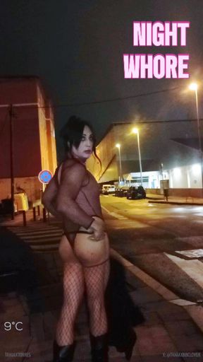 Round ass latina taniax showing her Nighttime adventures in the streets