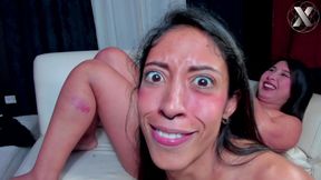 She Screams From Fingering Orgasm