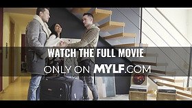 Mylf - thick fake boobie cougar (Melissa Lynn) goes down on stud's hard knob