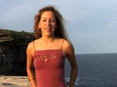 Amateur real small titted party teen slammed in gym class