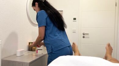 Massage Room Seduction Her Hands His Weakness