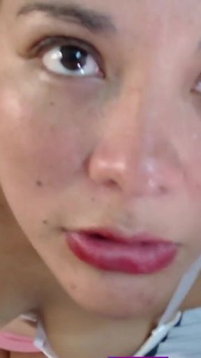 Jaw-dropping moment from &quot;My chubby stepdaughter comes to get my wife and finds me with my cock standing up and swallows&hellip;&quot;